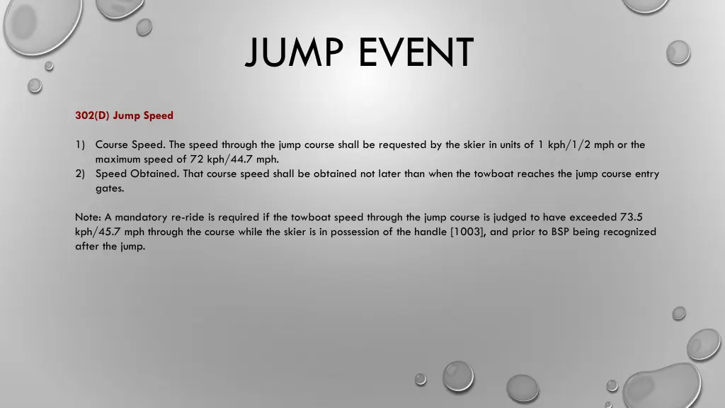 jump event