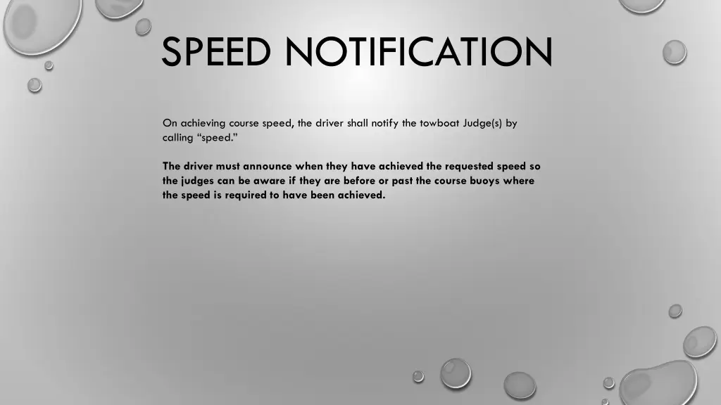 speed notification