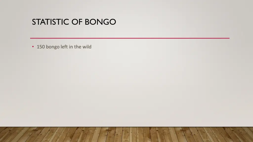 statistic of bongo