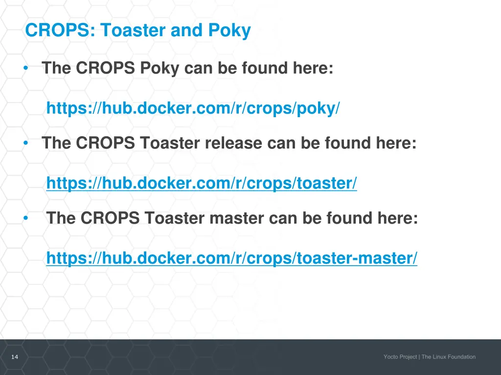 crops toaster and poky