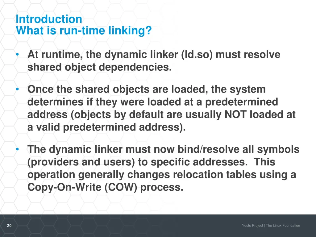 introduction what is run time linking