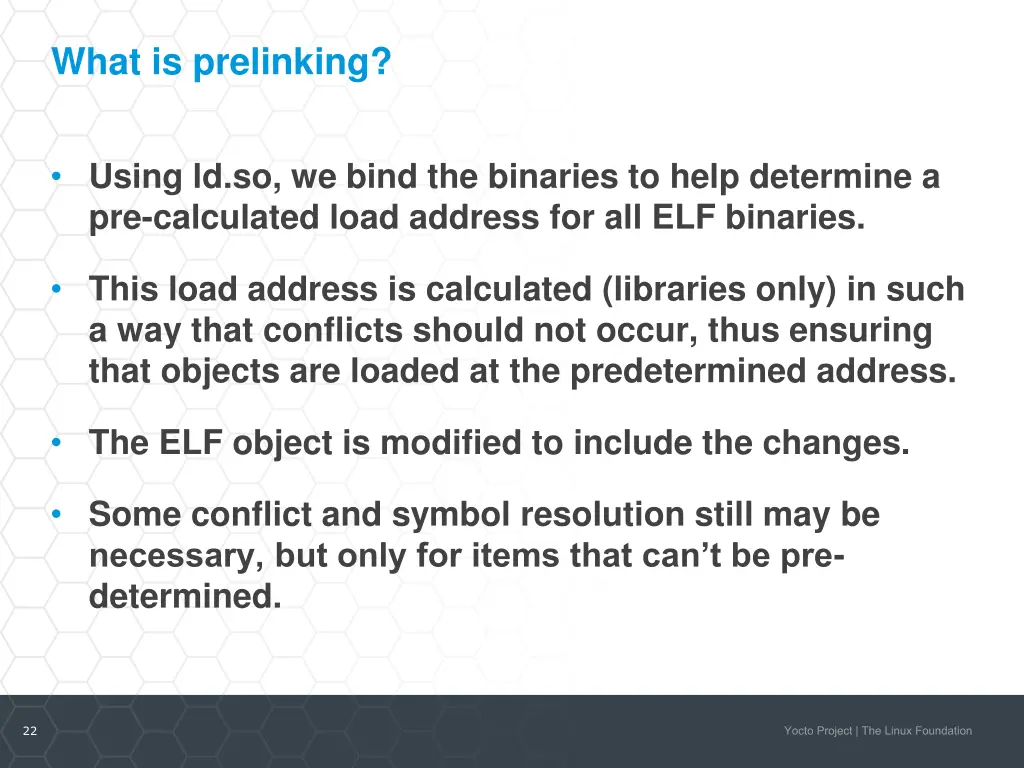 what is prelinking