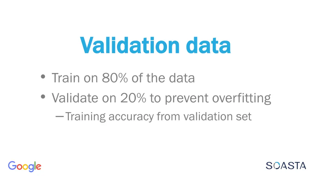 validation data validation data