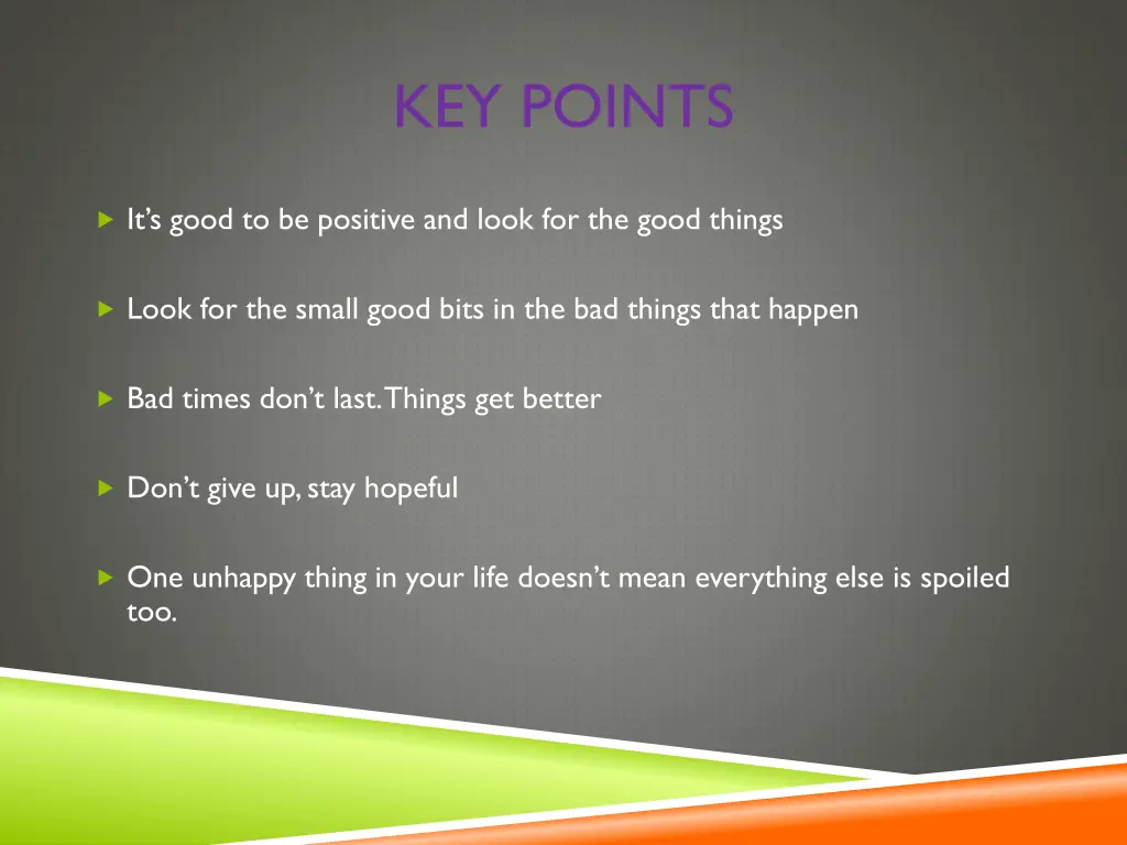 key points