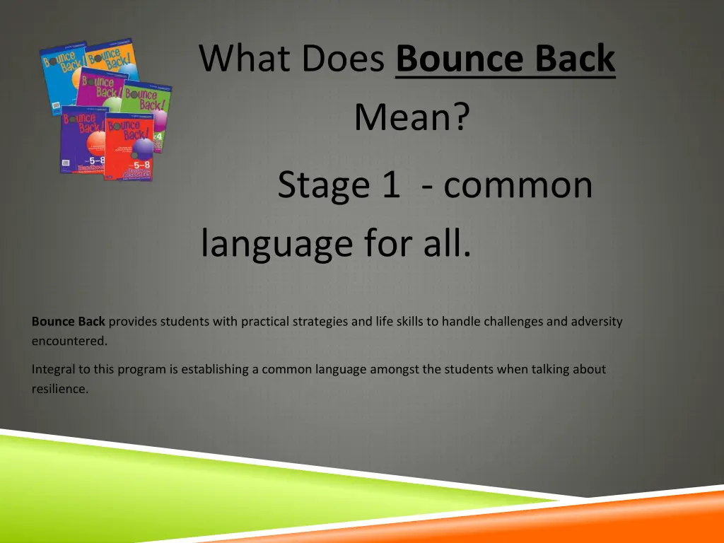 what does bounce back mean