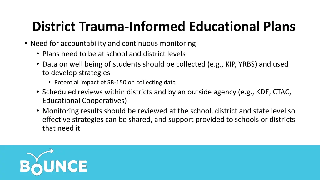 district trauma informed educational plans need