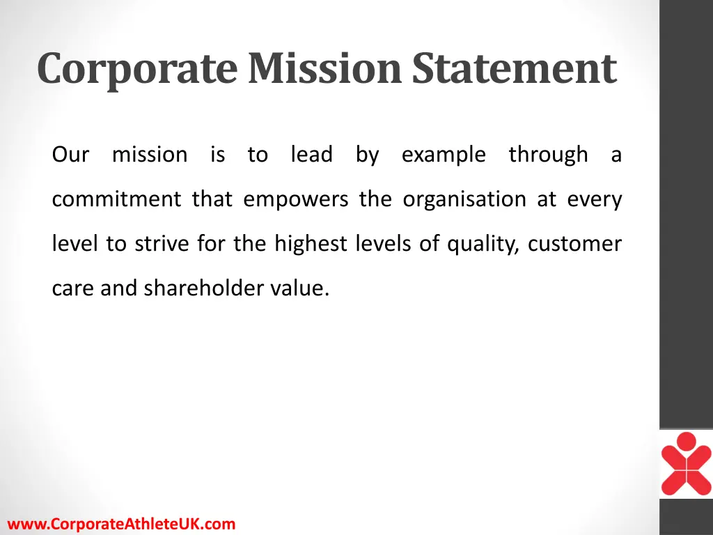 corporate mission statement