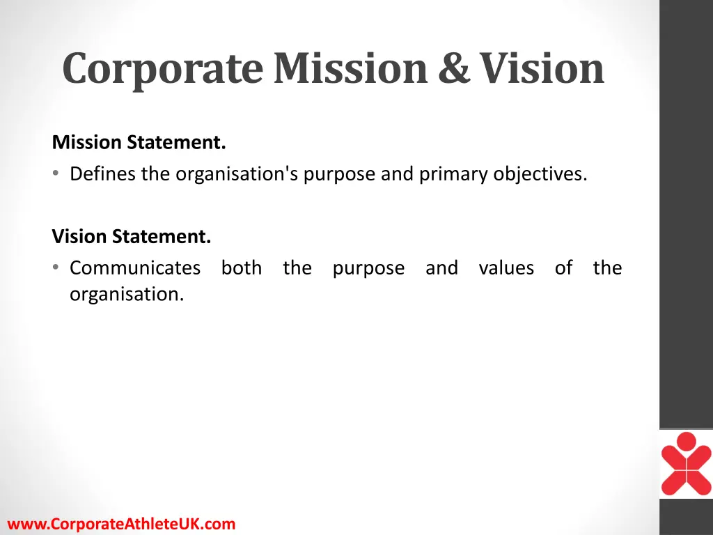 corporate mission vision