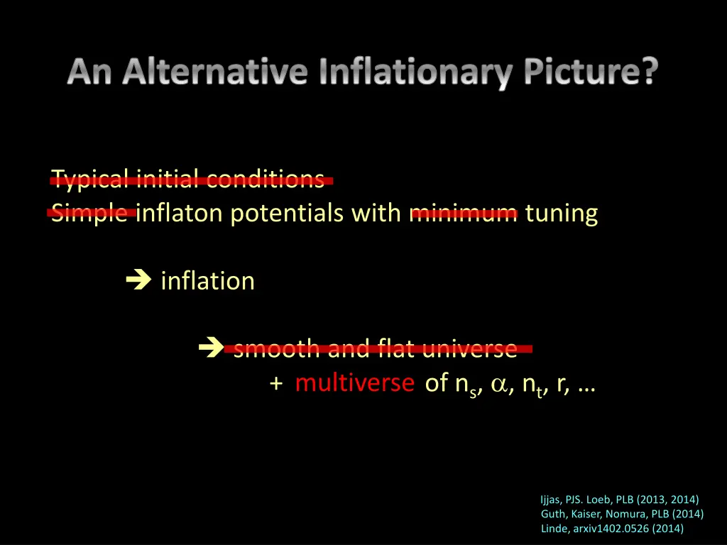 an alternative inflationary picture 3