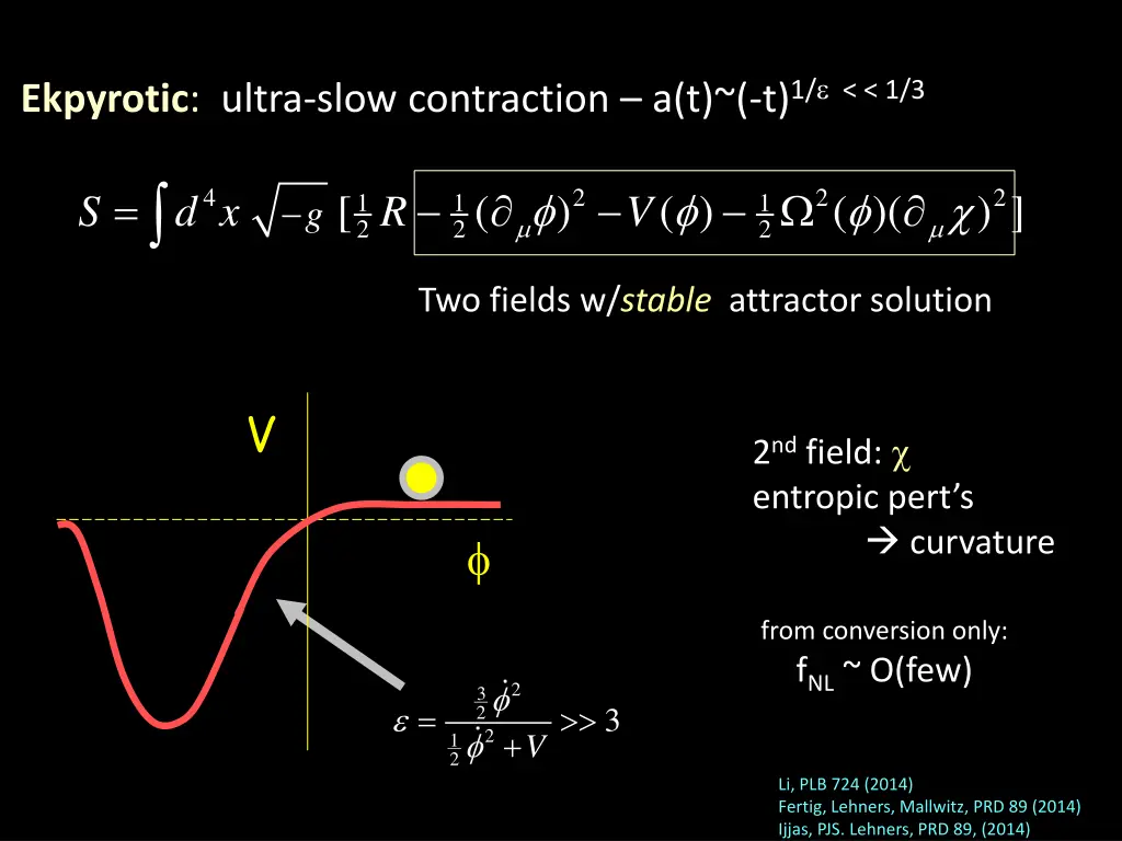 ekpyrotic ultra slow contraction a t t 1 1 3