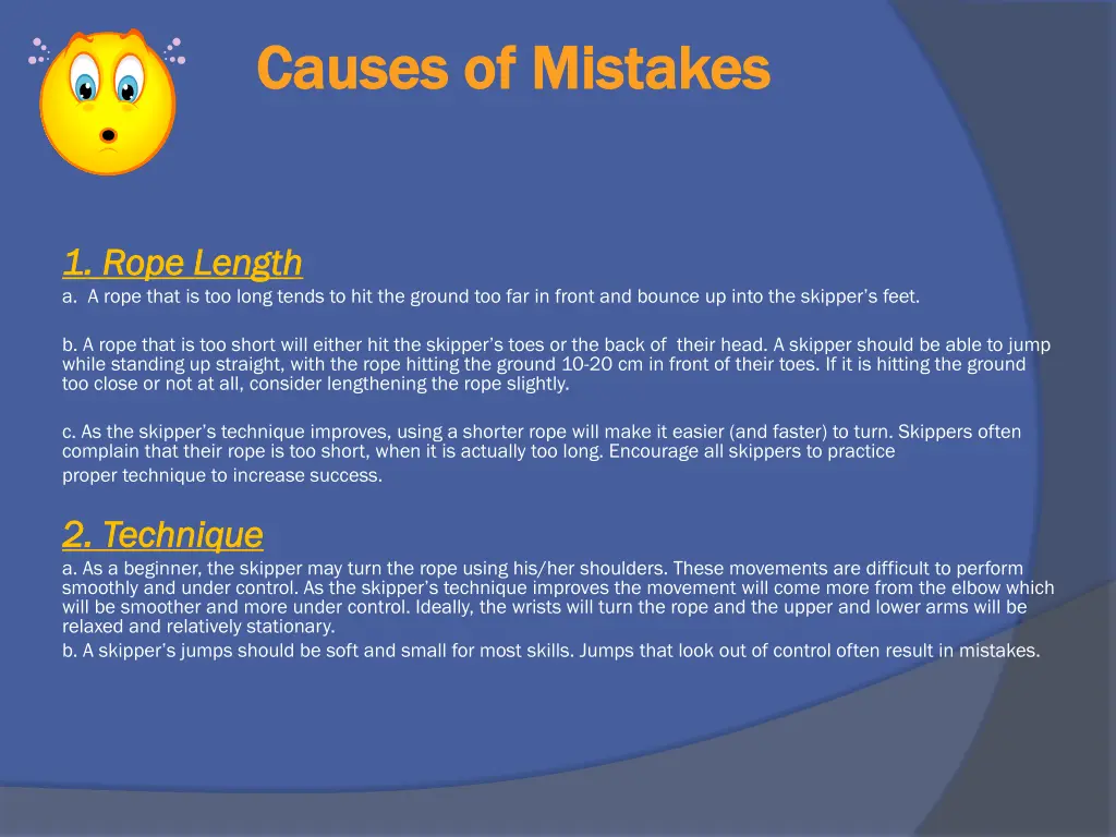 causes of mistakes causes of mistakes