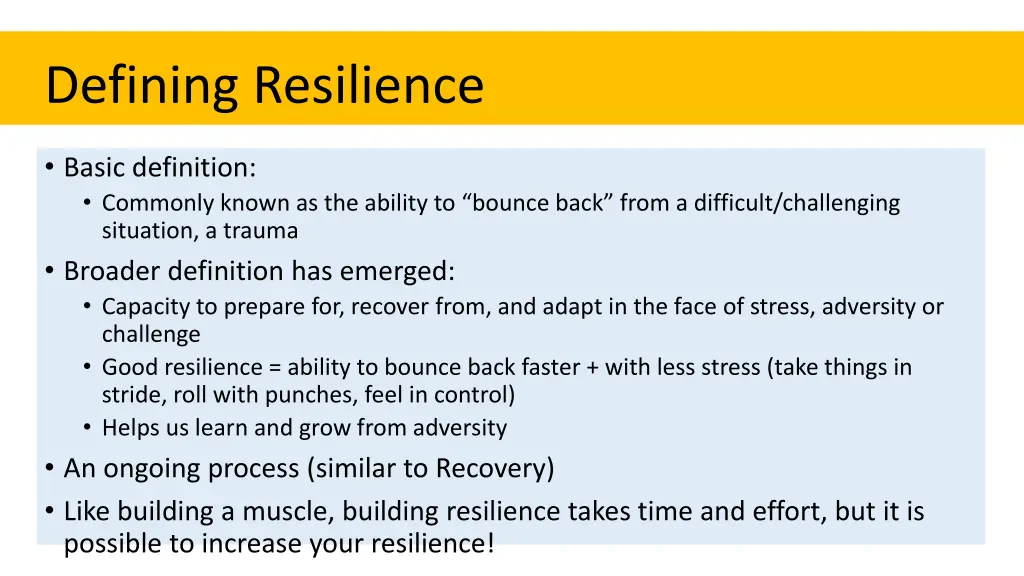 defining resilience