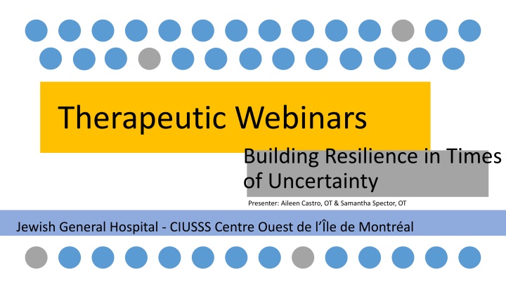 therapeutic webinars