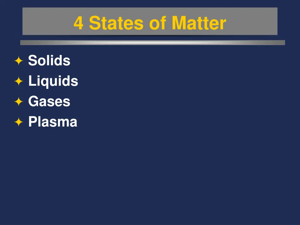 4 states of matter