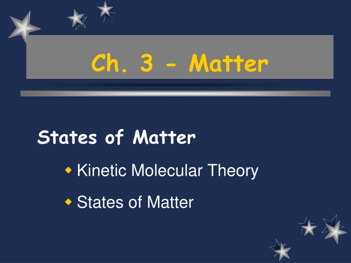 ch 3 matter