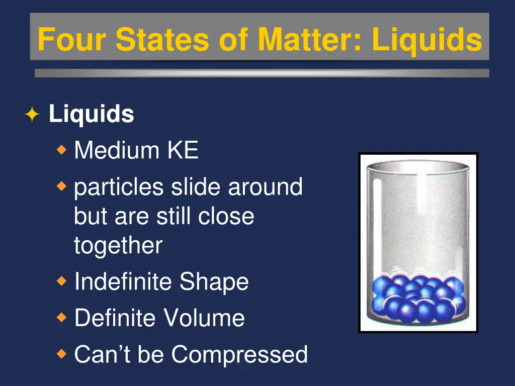 four states of matter liquids