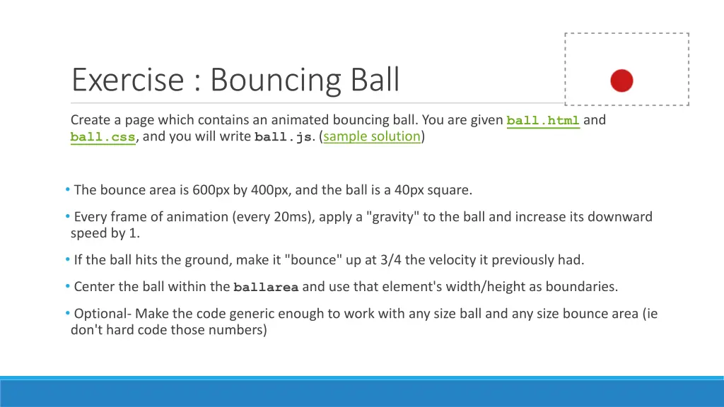 exercise bouncing ball