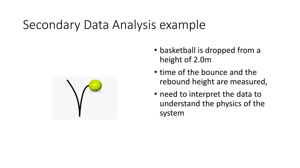 secondary data analysis example