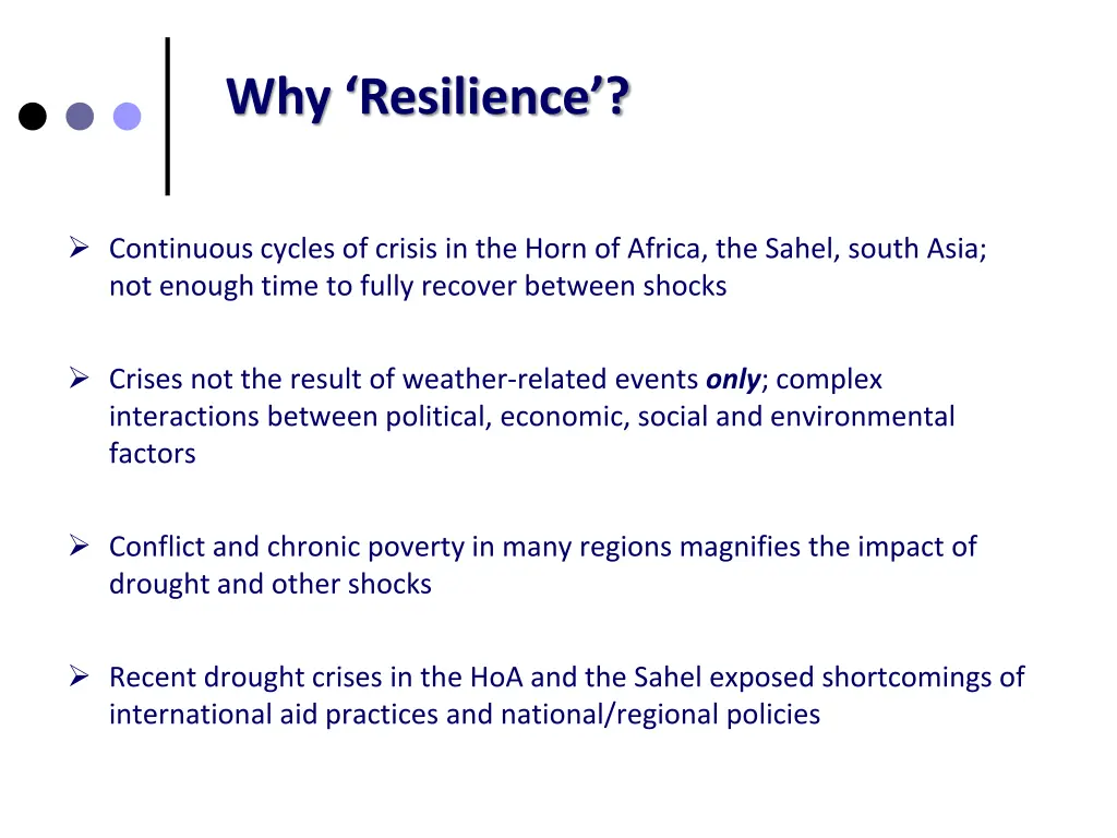 why resilience