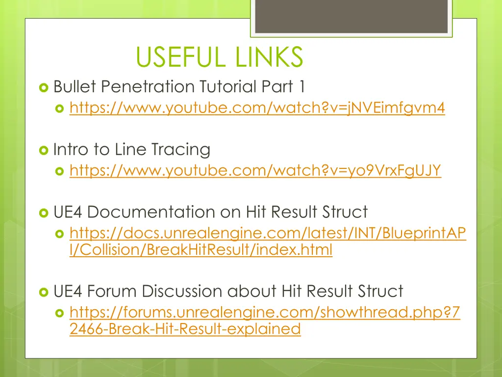 useful links