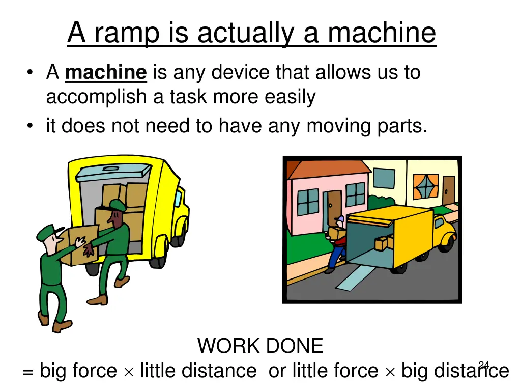 a ramp is actually a machine