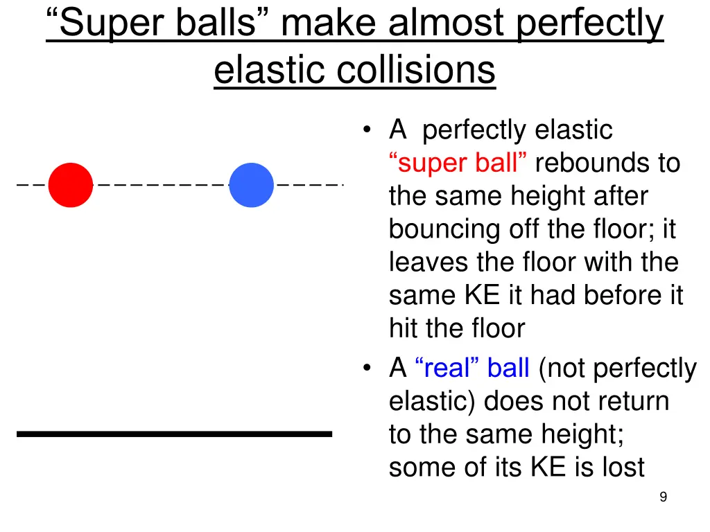 super balls make almost perfectly elastic