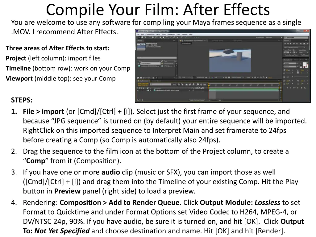 compile your film after effects you are welcome