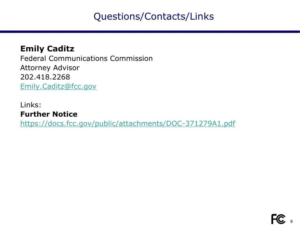 questions contacts links