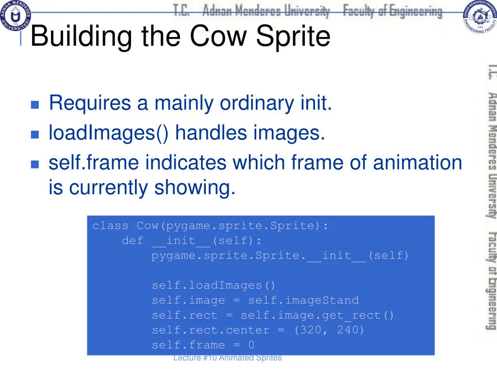 building the cow sprite 1