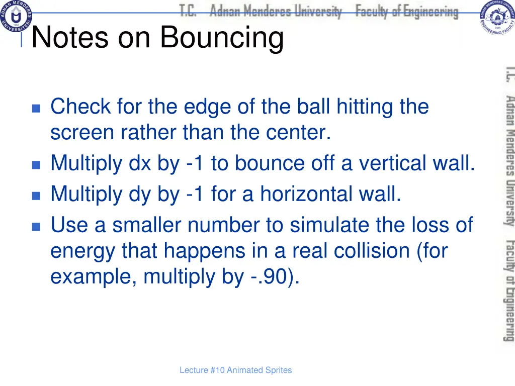 notes on bouncing