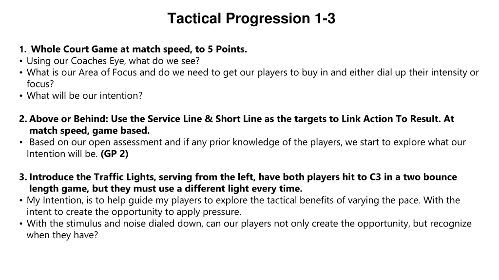 tactical progression 1 3