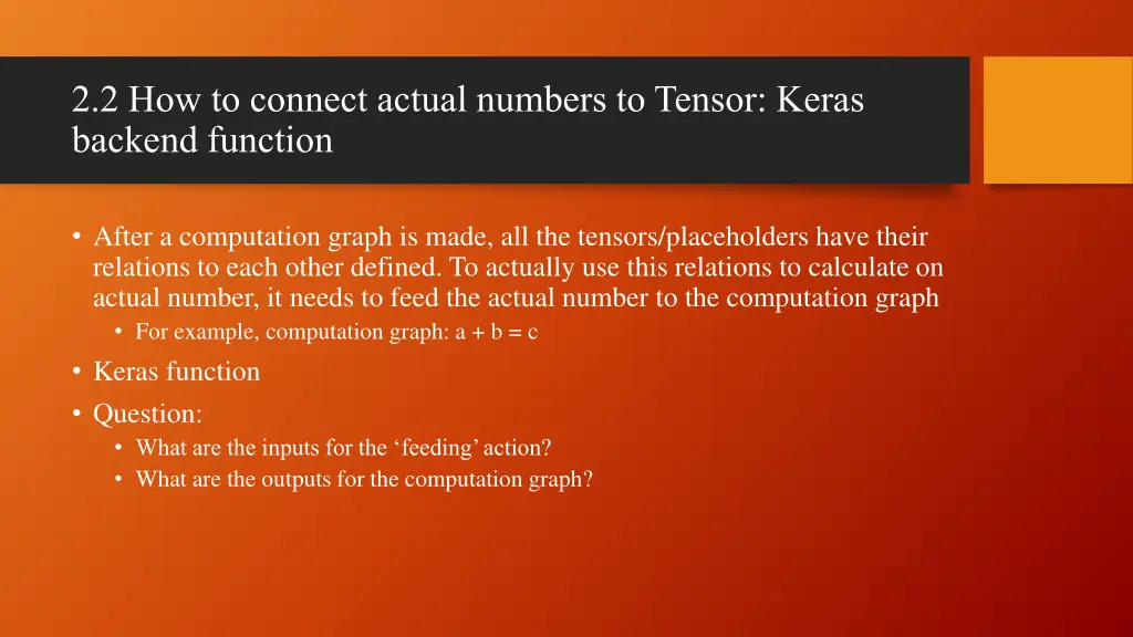 2 2 how to connect actual numbers to tensor keras 5