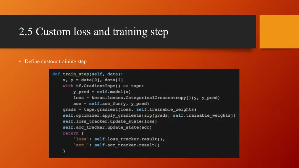 2 5 custom loss and training step 2