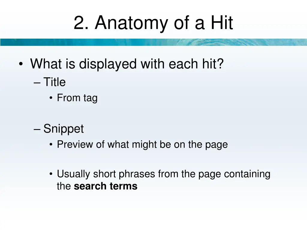 2 anatomy of a hit