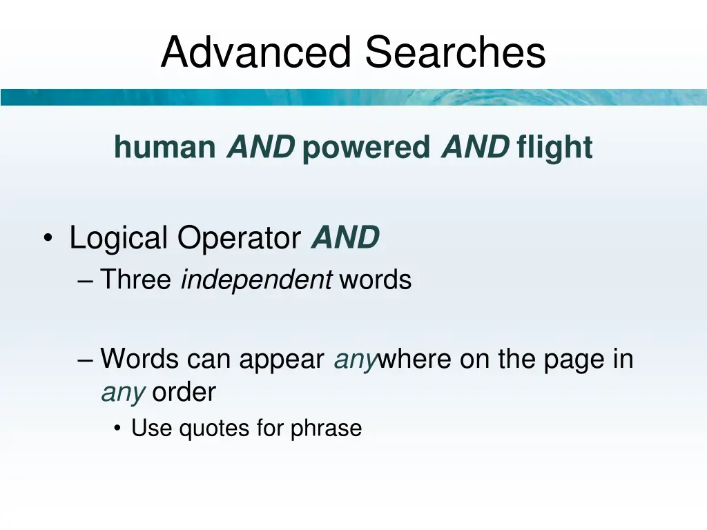 advanced searches 1