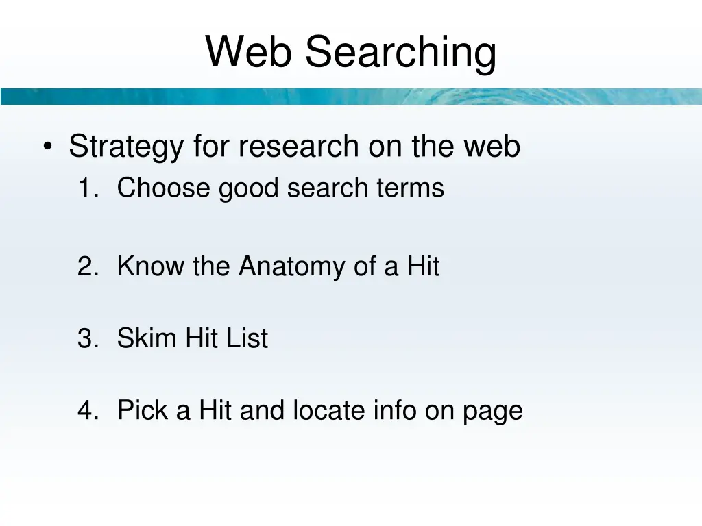 web searching