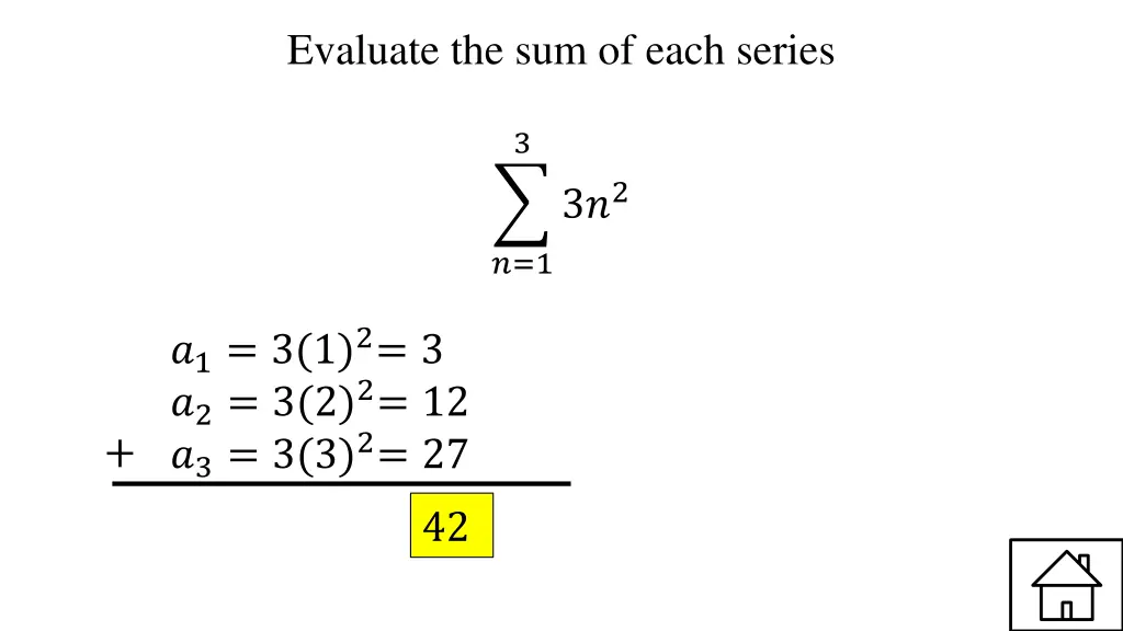 evaluate the sum of each series 9