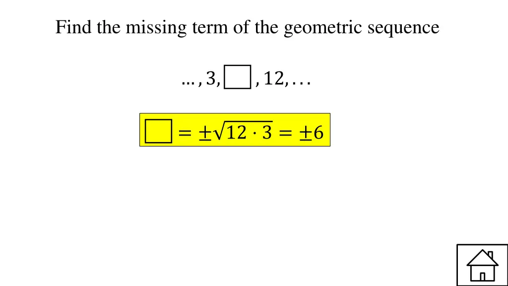 find the missing term of the geometric sequence 1