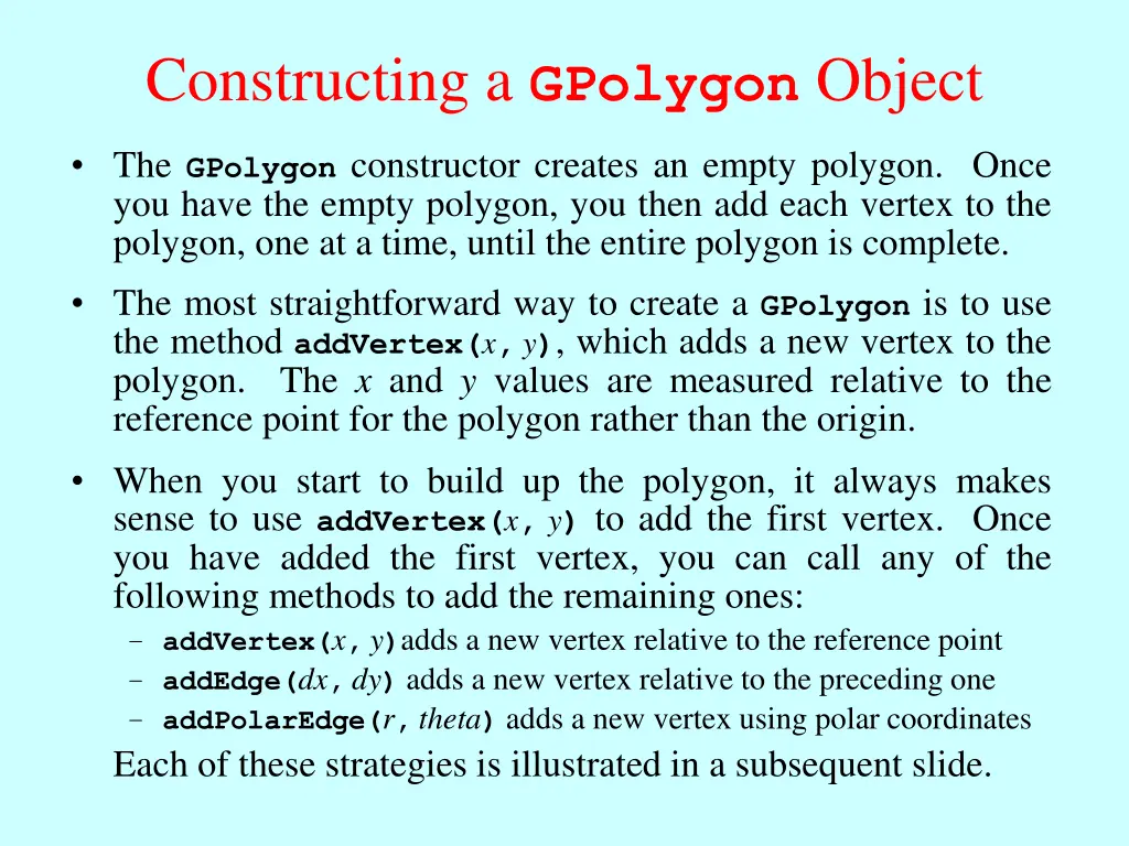 constructing a gpolygon object