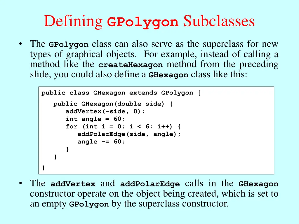 defining gpolygon subclasses