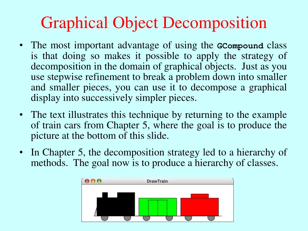 graphical object decomposition