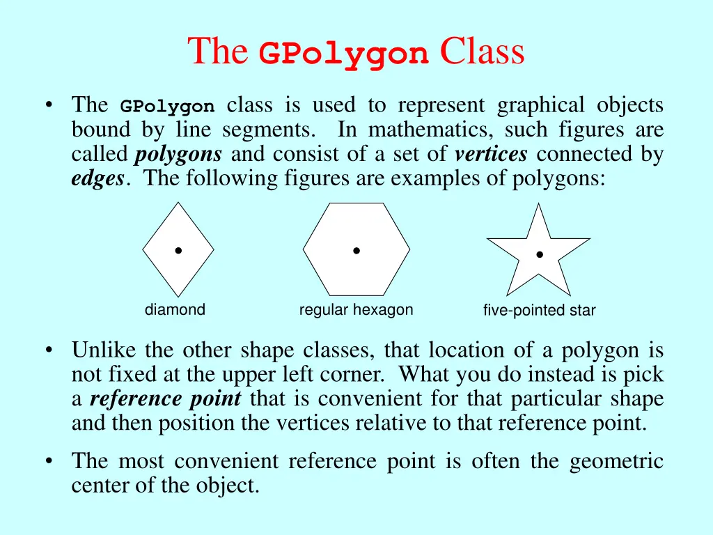 the gpolygon class