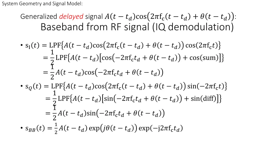 system geometry and signal model 3