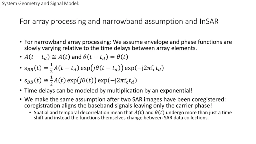 system geometry and signal model 4