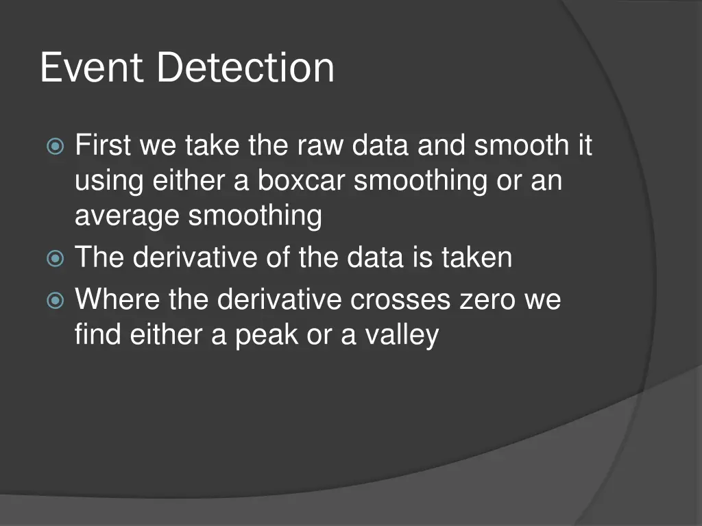 event detection