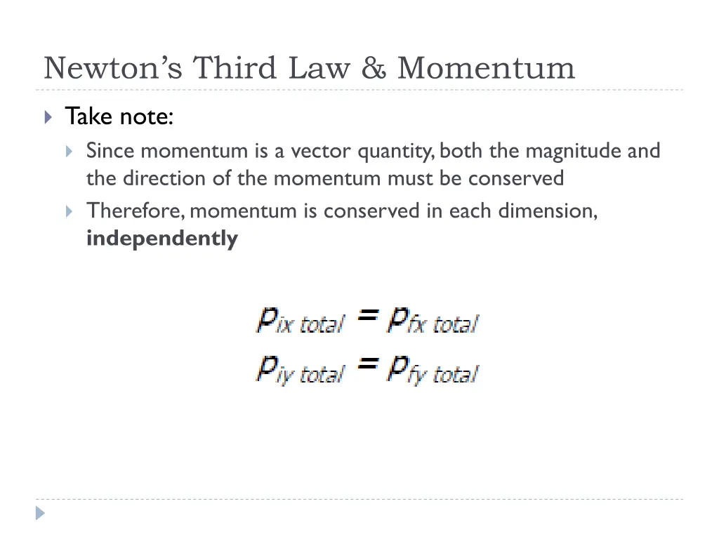 newton s third law momentum 2