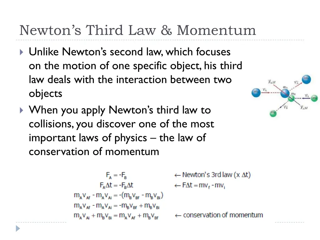 newton s third law momentum