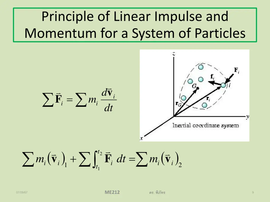 principle of linear impulse and momentum 2