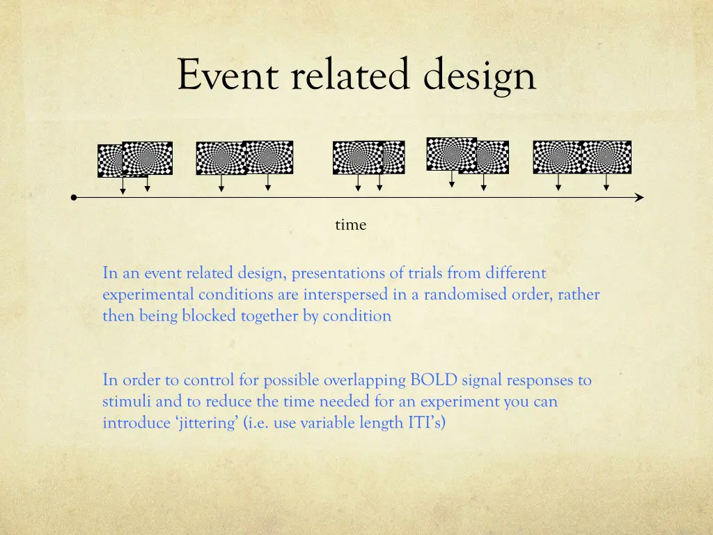 event related design