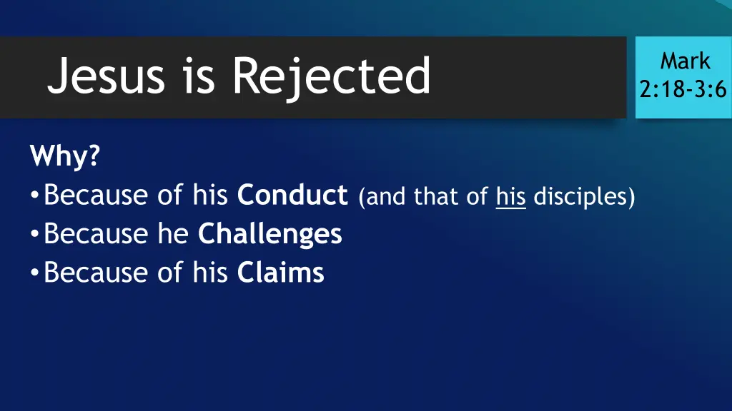 jesus is rejected 1